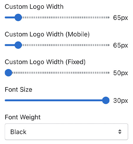 Customization Settings